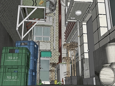 现代新中式高层住宅 旧改商业街 酒吧夜市文创集市 怀旧复古八十年代 老街小巷胡同 老旧小区