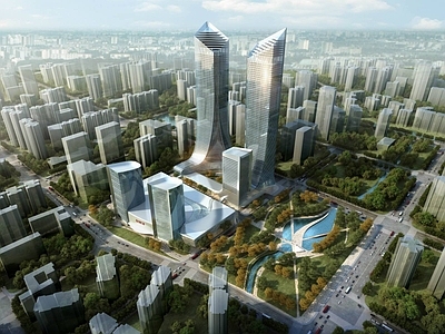 现代商场外观 万达广场 商场 商业综合体