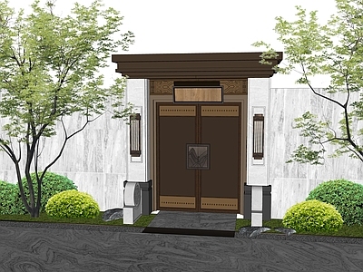 现代庭院门 庭院门