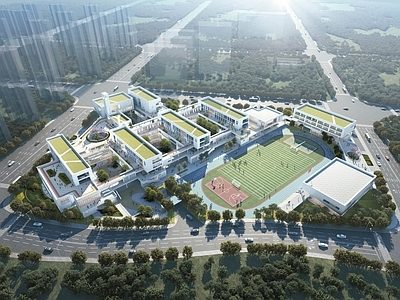 现代学校建筑 现代学校建筑 校园建筑 学校规划