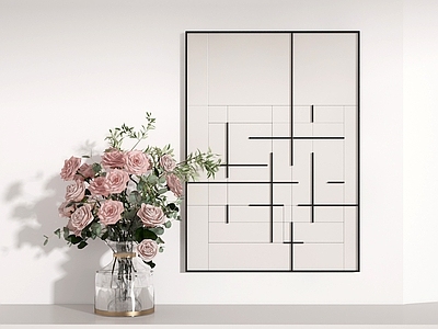 现代花艺 花艺 花卉 挂画 画 花瓶
