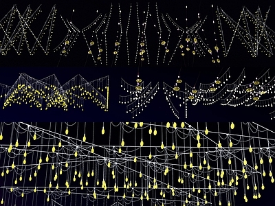 现代景观灯 街景星星灯挂灯 景观氛围灯组合 户外夜景呼吸灯 LED灯露营灯 彩色霓虹灯