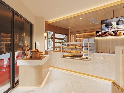 现代甜品面包店 现代蛋糕店