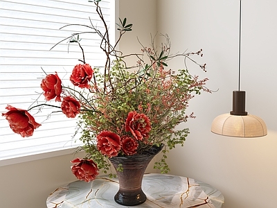 现代花瓶 陶瓷花瓶 干枝花艺 花瓶花艺 盆景花瓶 花瓶