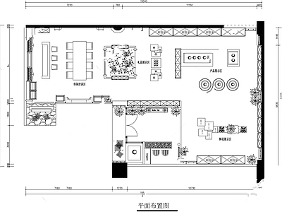 现代花店 北欧花 施工图