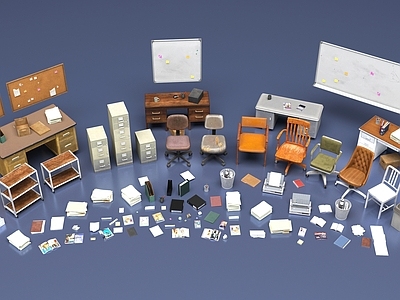 现代办公桌 办公室家具物品
