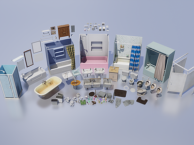 洗手台 复古卫生间物品