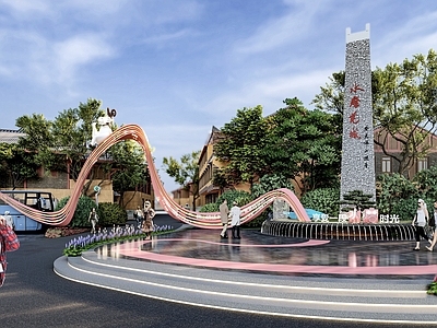 现代入口大门 公园入口大门 景区入口 城市入口 次入口 厂区入口大门