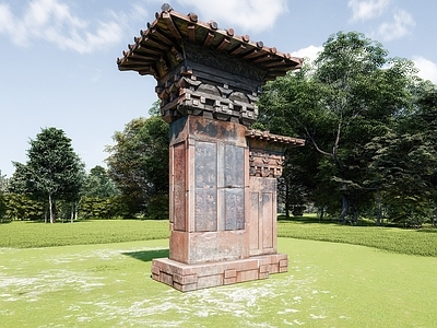 中式雕塑摆件 中式汉阙 高颐阙 四川雅安