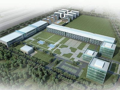 现代厂房 现代厂房 多层办公楼