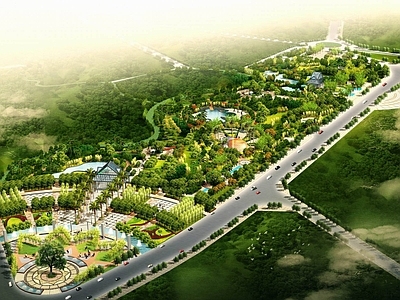 现代公园 公园广场景观