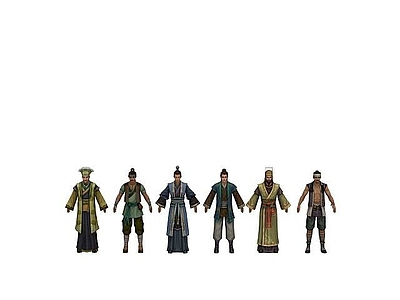 现代虚拟人物 游戏人物NPC