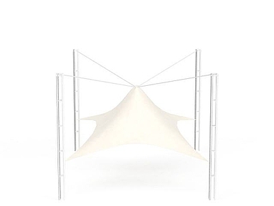 现代其他景观小品 创意张拉膜