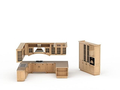 现代厨具 简约厨柜