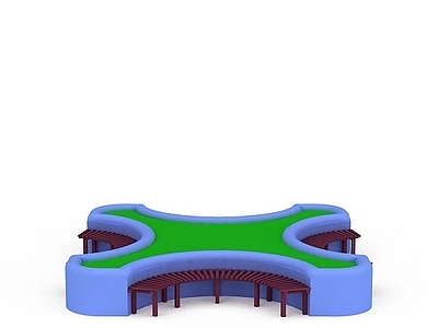 现代户外椅 公园景观