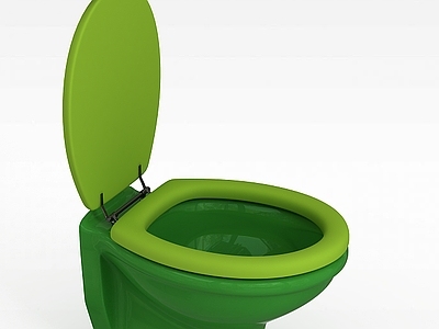 现代马桶 绿色坐便器