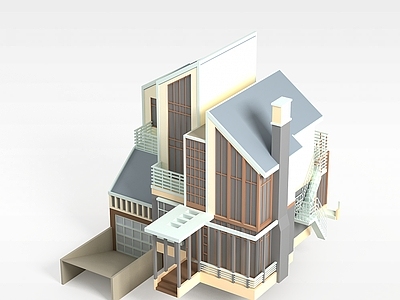 现代其他建筑外观 欧式别墅