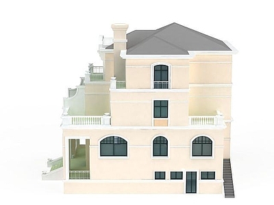 现代其他建筑外观 现代简约别墅