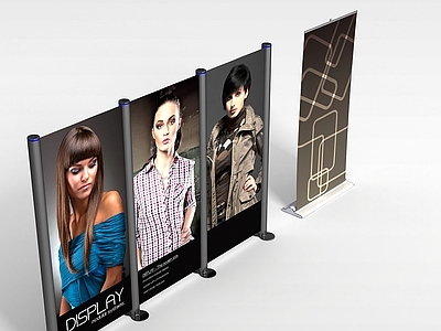 现代妆台妆凳 商场广告牌