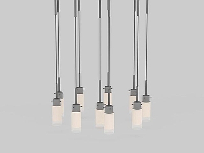 现代封闭式厨房 客厅创意吊灯