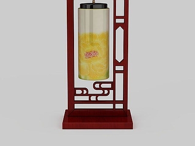 现代封闭式厨房 仿古中式灯具