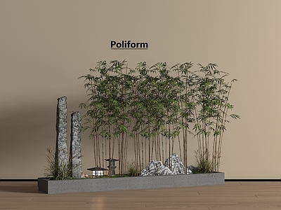 竹子 竹子 竹林 新中式景观小品 景观造景 景观石