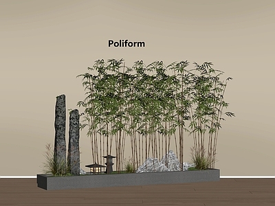 竹子 竹子 竹林 新中式景观小品 景观造景 景观石