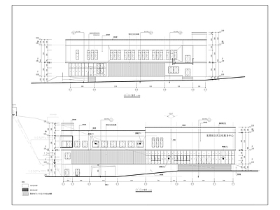 现代办公楼建筑 文化服务中心 施工图