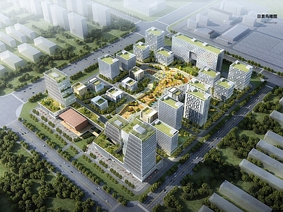 现代产业园建筑 合肥创新产业园 全套图纸 施工图