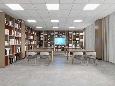 现代图书馆 现代学校阅览室