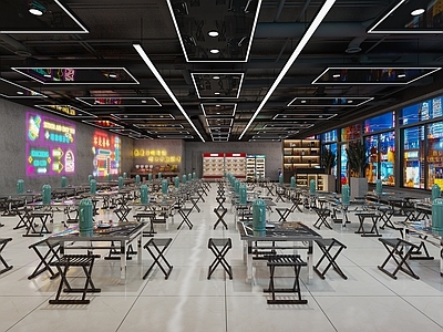 工业其他餐饮空间 工业风烧烤店