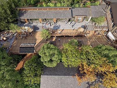 中式复古商业景观 知青民宿 知青文旅 围炉煮茶 乡村庭院 轻奢露营
