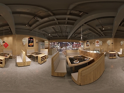 现代侘寂火锅店 地锅鸡 诧寂地锅鸡 现代火锅店