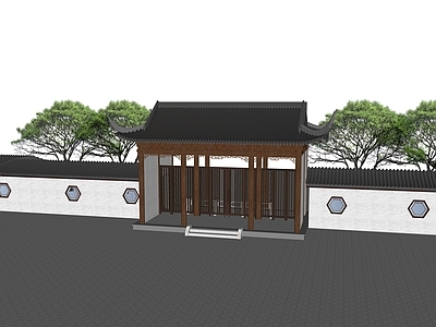 现代庭院门 庭院门