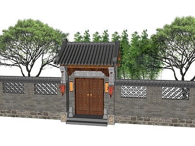 现代庭院门 庭院门