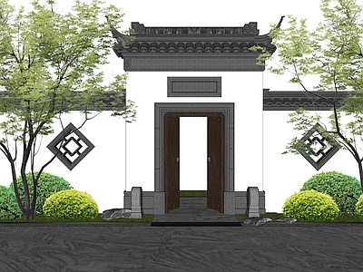 现代庭院门 庭院门
