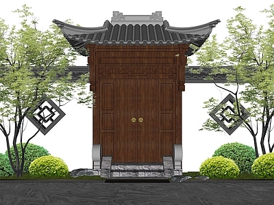 现代庭院门 庭院门