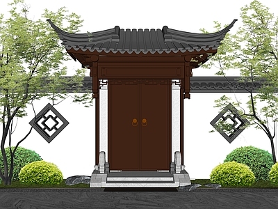 现代庭院门 庭院门
