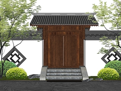 现代庭院门 庭院门