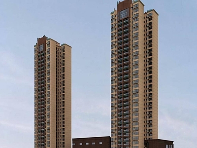 现代高层住宅 高层商业住宅公寓 高层住宅