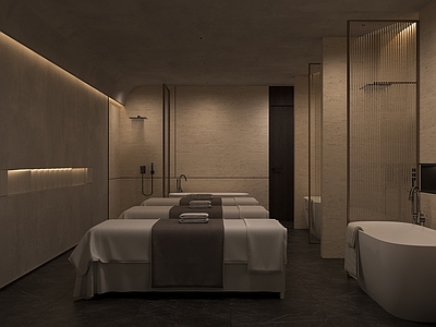 现代轻奢足浴店 spa 按摩 足浴 洗浴