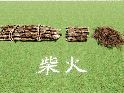 灶台 柴火 干柴 火引 木棍 干草