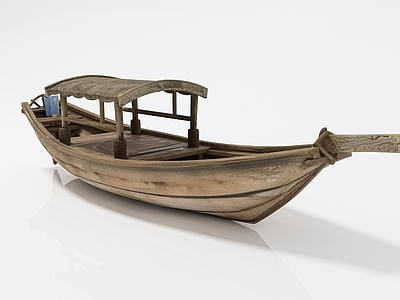 船 木船小船水路交通 船只船舶渔船孤舟 展览展示美陈道具 游戏道具场景氛围 手办摆件艺术摆件