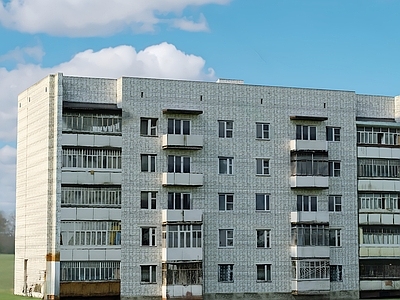 复古办公楼 复古高层住宅 老旧住宅楼 公寓