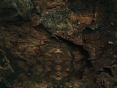 现代自然地面 土壤 大地 干旱 种植 龟裂