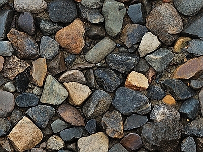 现代自然地面 碎石 庭院景观 砾石铺路 鹅卵石地面 彩色石头