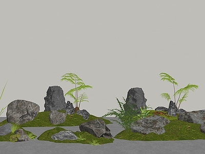 现代石头 石头 现代景观石头 微地形