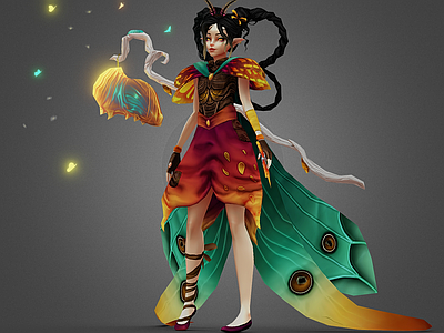 女人 蛹 蝴蝶精灵 花仙子 花精灵 蝴蝶公主