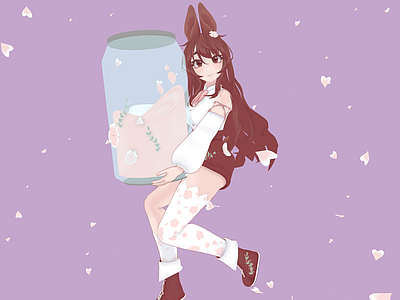 女人 可爱小兔子 卡通少女 二次元女孩 小萝莉 兔女郎
