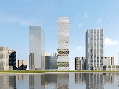 现代高层办公楼建筑外观